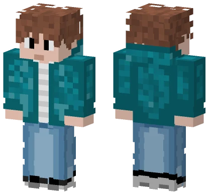 Blue Denim Overalls Minecraft skin