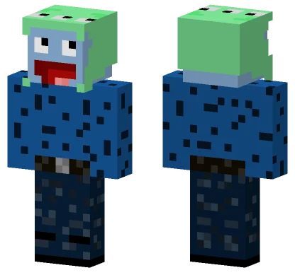 Blue Dotted Avatar Minecraft skin