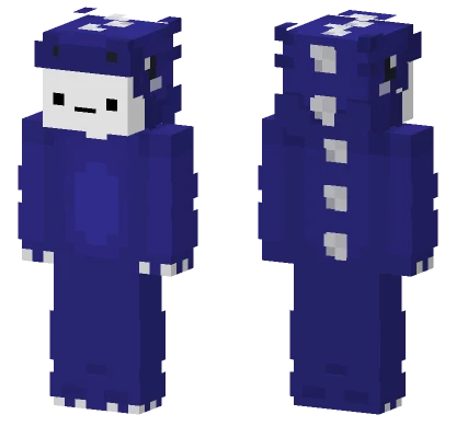 Blue Dotted Pajamas Minecraft skin