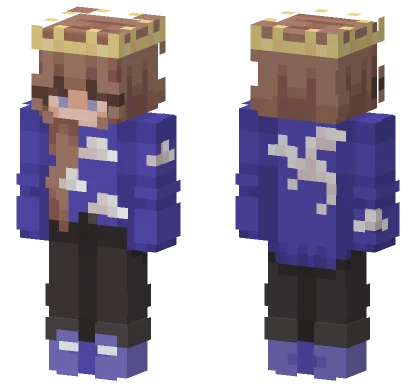 Blue Dragon Outfit Minecraft skin