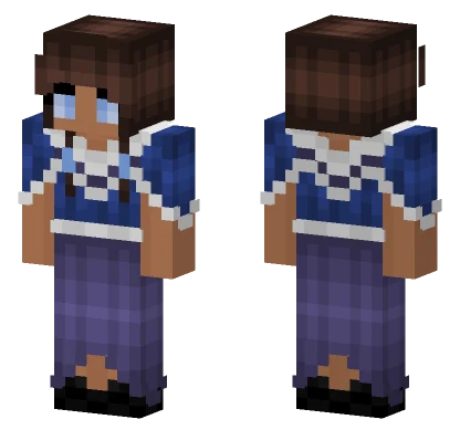 Blue Dress Minecraft skin