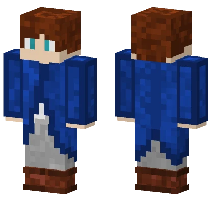 Blue Dress Girl Minecraft skin