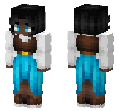 Blue Dress Girl Minecraft skin
