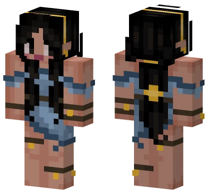 Blue Elf Recolor Minecraft skin