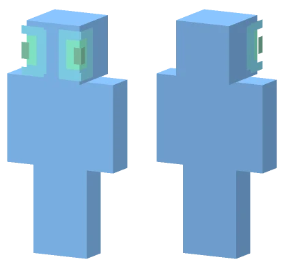 Blue Eyes Big Guy Minecraft skin