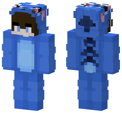 Blue Fennec Fox Minecraft skin