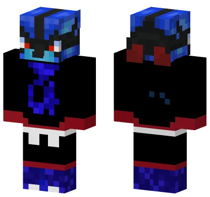 Blue Fire Creature Minecraft skin