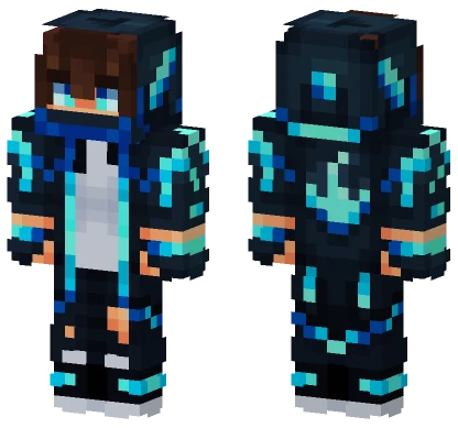 Blue Flame V2 Minecraft skin