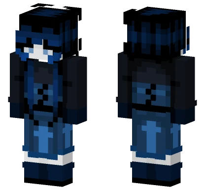 Blue FNF Skin Minecraft skin
