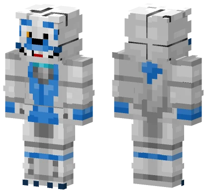 Blue Foxy Minecraft skin