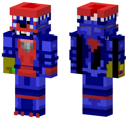 Blue Foxy Infinity Gauntlet Minecraft skin
