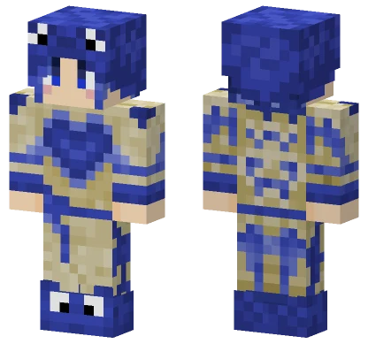 Blue Frog Boy Minecraft skin