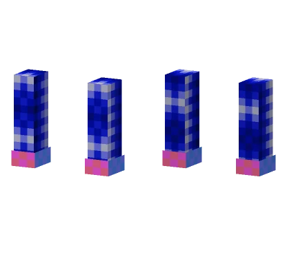 Blue Geometric Robot Minecraft skin