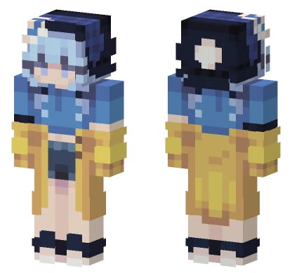 Blue Girl Minecraft skin