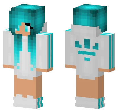 Blue Girl Minecraft skin