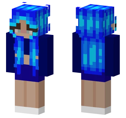 Blue Girl Minecraft skin