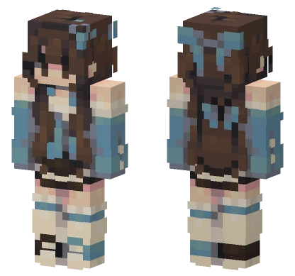 Blue Girl Minecraft skin