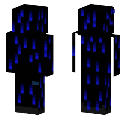 Blue Glitch Minecraft skin