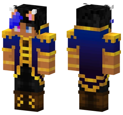 Blue Gold Mage Minecraft skin