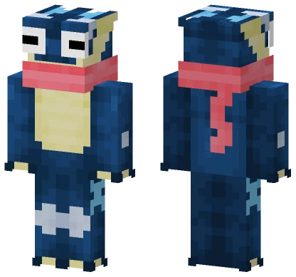 Blue Greninja Minecraft skin