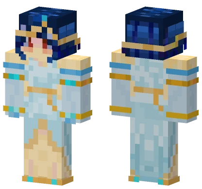 Blue Hair Girl Minecraft skin