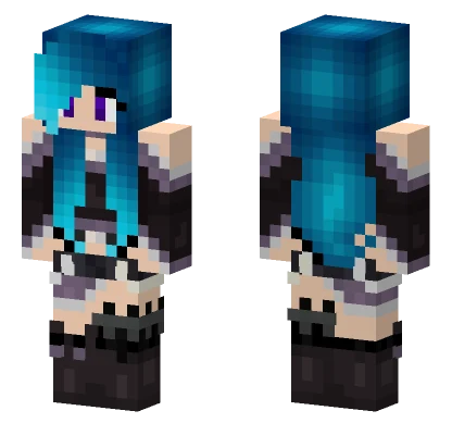 Blue Hair RP Edit Minecraft skin
