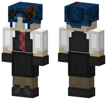 Blue Haired Boy Minecraft skin