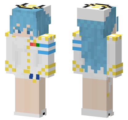 Blue Haired Chef Minecraft skin
