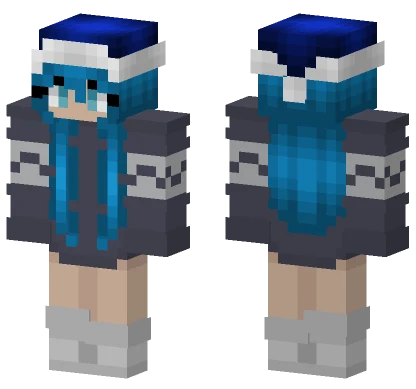 Blue Haired Girl Skin Minecraft skin