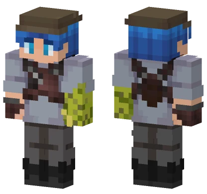 Blue Haired Mage Minecraft skin