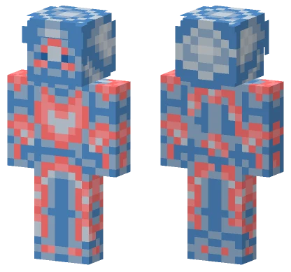 Blue Heart Steve Minecraft skin