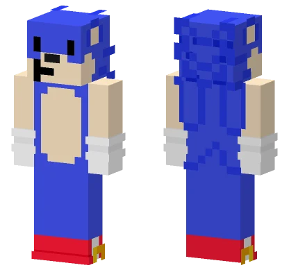 Blue Hedgehog Minecraft skin