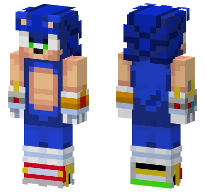Sonic the Hedgehog Minecraft skin