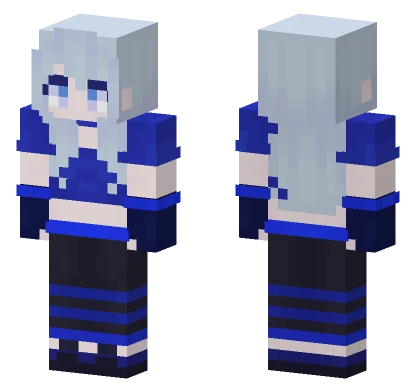 Blue Hero Outfit Minecraft skin