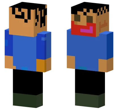 Blue Hooded Figure Minecraft skin