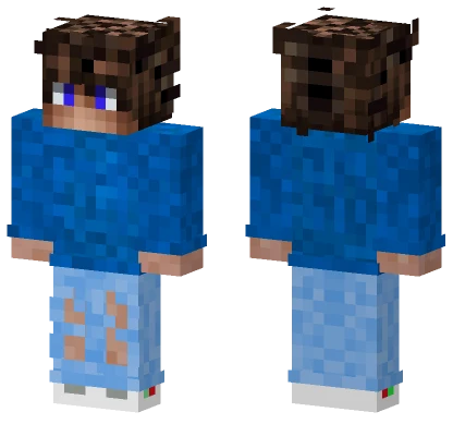 Blue Hooded Figure Minecraft skin