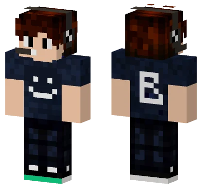 Blue Hoodie Boy Minecraft skin