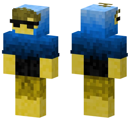 Blue Hoodie Minecraft skin