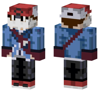 Blue Hoodie Trainer Minecraft skin