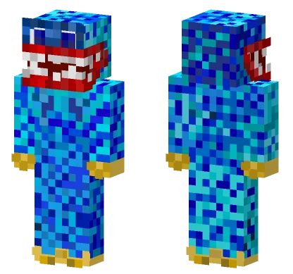 Blue Huggy Wuggy Minecraft skin