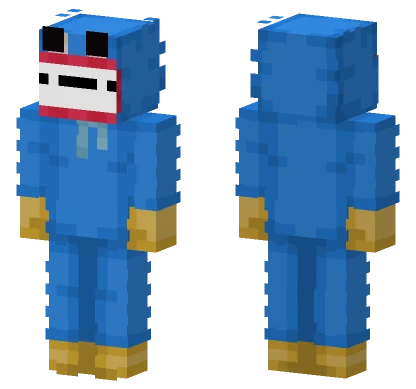 Blue Huggy Wuggy Minecraft skin