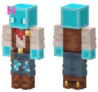 Blue Ice Armor Minecraft skin