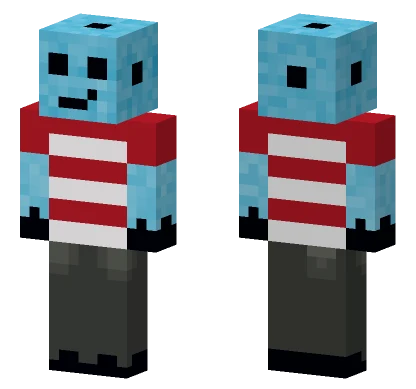Blue Ice Cream Boy Minecraft skin