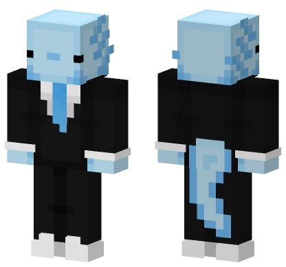 Blue Ice Creature Minecraft skin