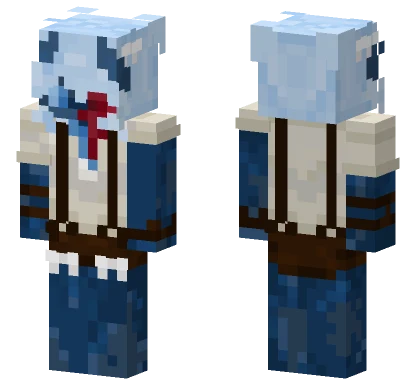 Blue Ice Creature Minecraft skin