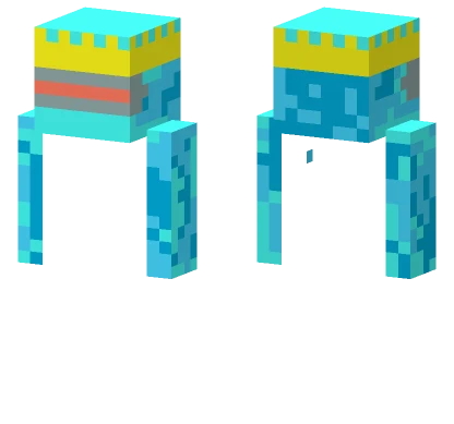 Blue Ice Elemental Minecraft skin