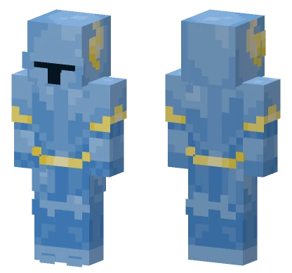 Blue Ice Golem Minecraft skin