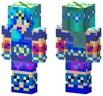 Blue Ice Queen Minecraft skin