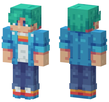 Blue Jacket Boy Minecraft skin