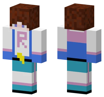 Blue Jacket Outfit Minecraft skin